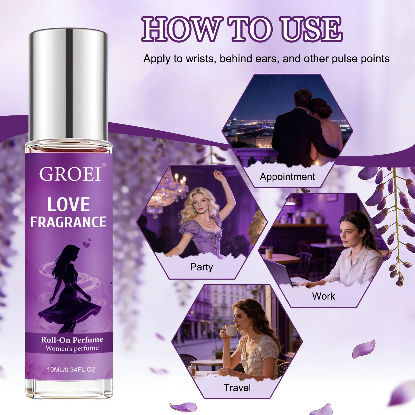 10ml GROEI Women Roll On Perfu - đánh giá và giá Fragrance Oil 10Ml