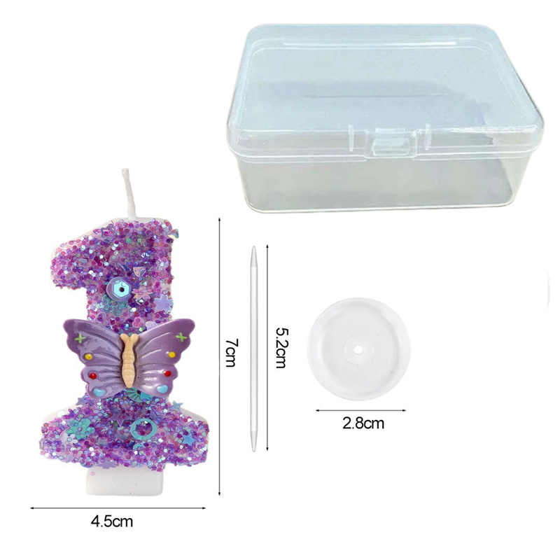 Purple Butterfly Number 0-9 Bi - đánh giá và giá Luxury Candle Supplies Usa