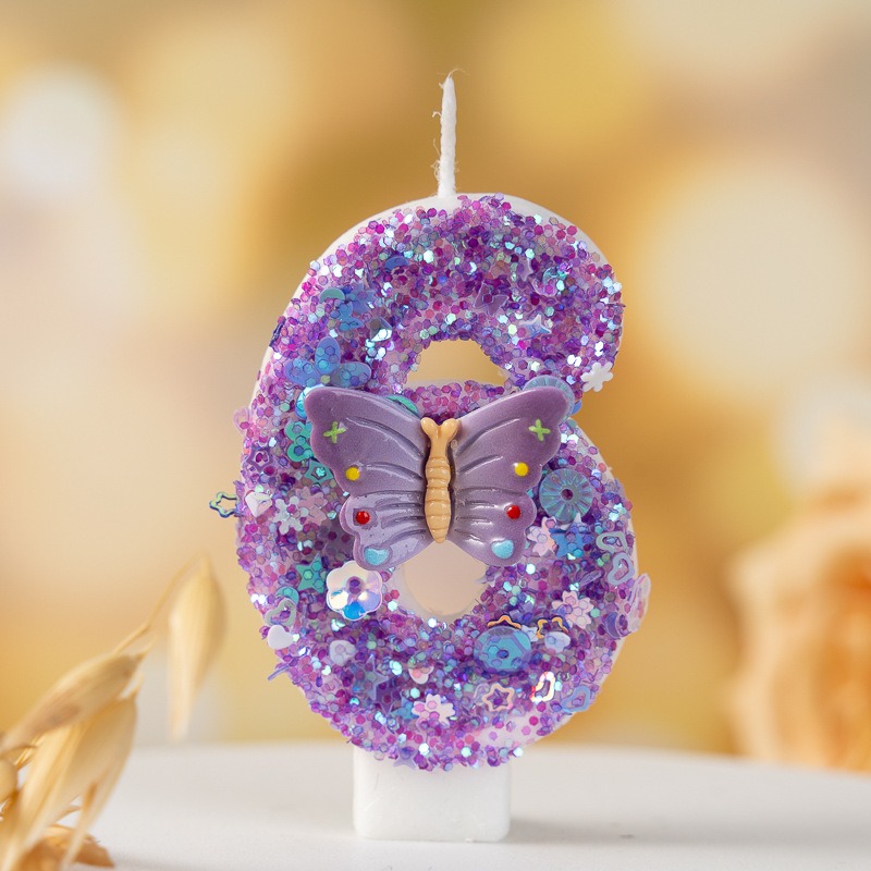 Purple Butterfly Number 0-9 Bi - đánh giá và giá Luxury Candle Supplies Usa