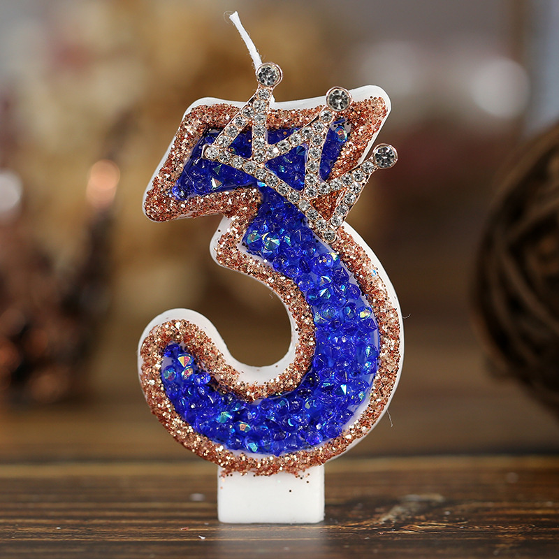 Blue Birthday Numbers Candles  - đánh giá và giá Luxury Candle Supplies Usa