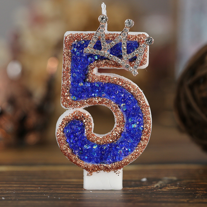 Blue Birthday Numbers Candles  - đánh giá và giá Luxury Candle Supplies Usa