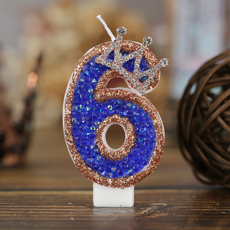 Blue Birthday Numbers Candles  - đánh giá và giá Luxury Candle Supplies Usa