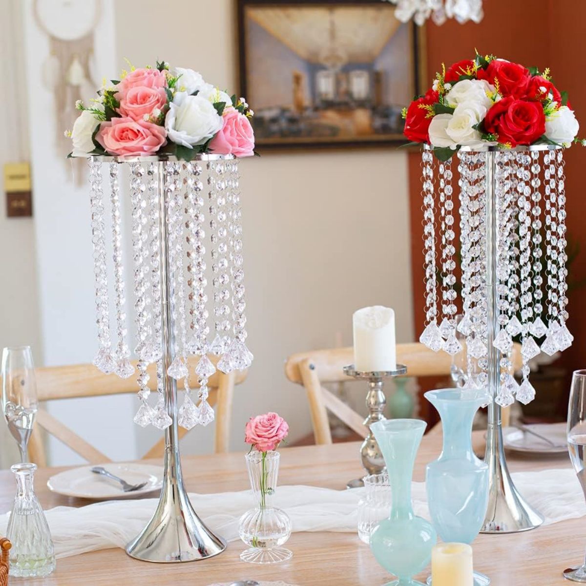 2/10pcs Luxury Crystal Flower  - đánh giá và giá Luxury Candle Supplies Usa