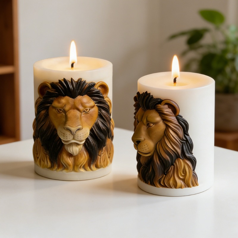 Animals Lion Candle Molds Sili - đánh giá và giá Luxury Candle Supplies Usa